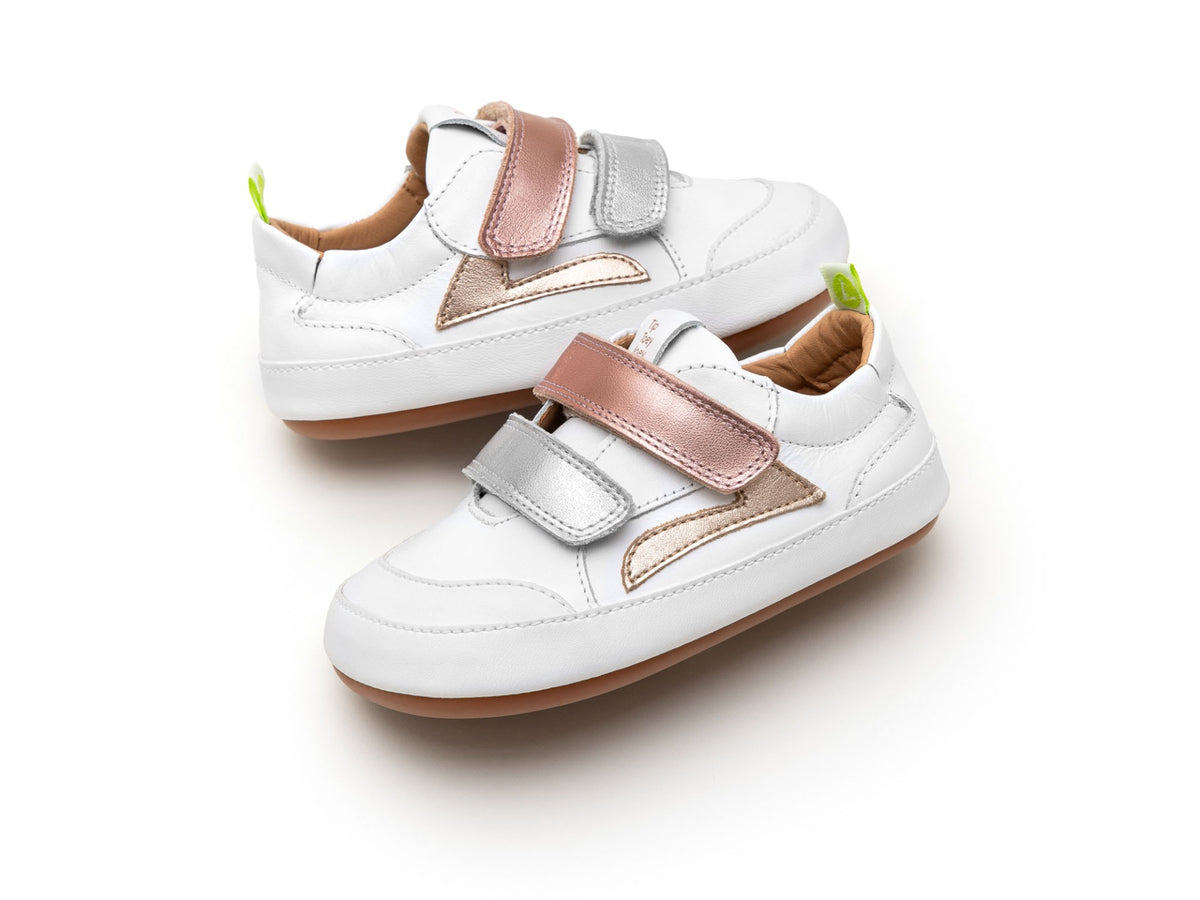 Landy Sneakers in White / Sterling Silver / Rose Gold by Tip Toey Joey — image 3