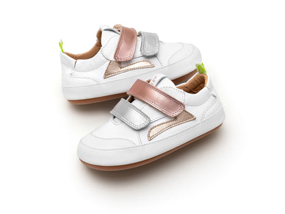 Landy Sneakers in White / Sterling Silver / Rose Gold by Tip Toey Joey — image 3
