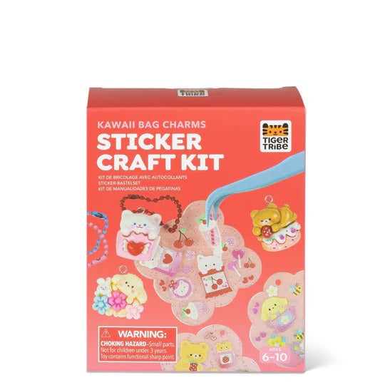 Bag Charm Kit in Kawaii Sticker Craft by Tiger Tribe