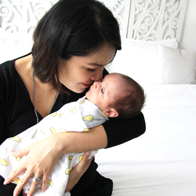 Baby Organic Swaddle in Avocado by Le Petit Society — image 4