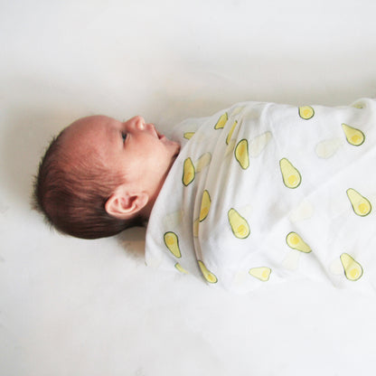 Baby Organic Swaddle in Avocado by Le Petit Society — image 6