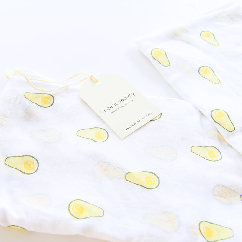 Baby Organic Swaddle in Avocado by Le Petit Society — image 7