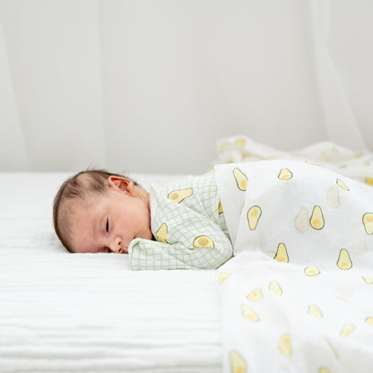 Baby Organic Swaddle in Avocado by Le Petit Society — image 8