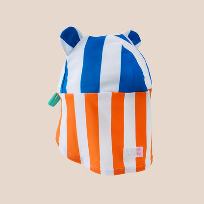 Baby Bear Sunhat in Rainbow Stripes by Le Petit Society — image 2