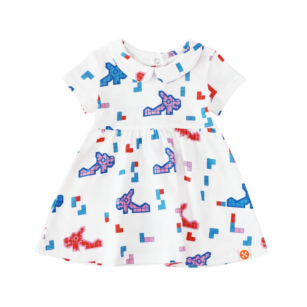 A Singapore Series - Baby Girl Dress in Dragon Playground Print by Le Petit Society — image 6