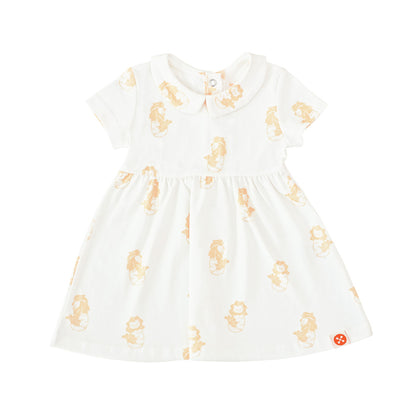 A Singapore Series - Baby Girl Dress in Merlion Print by Le Petit Society