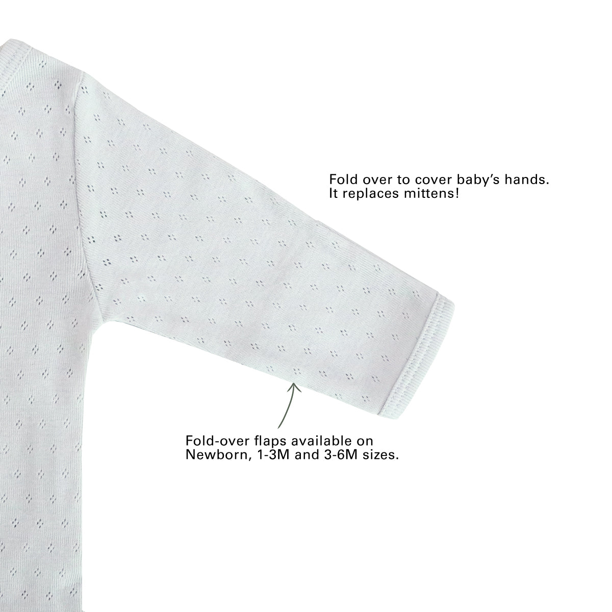 Organic Baby Long Sleeve Kimono Sleepsuit in Grey by Le Petit Society — image 6