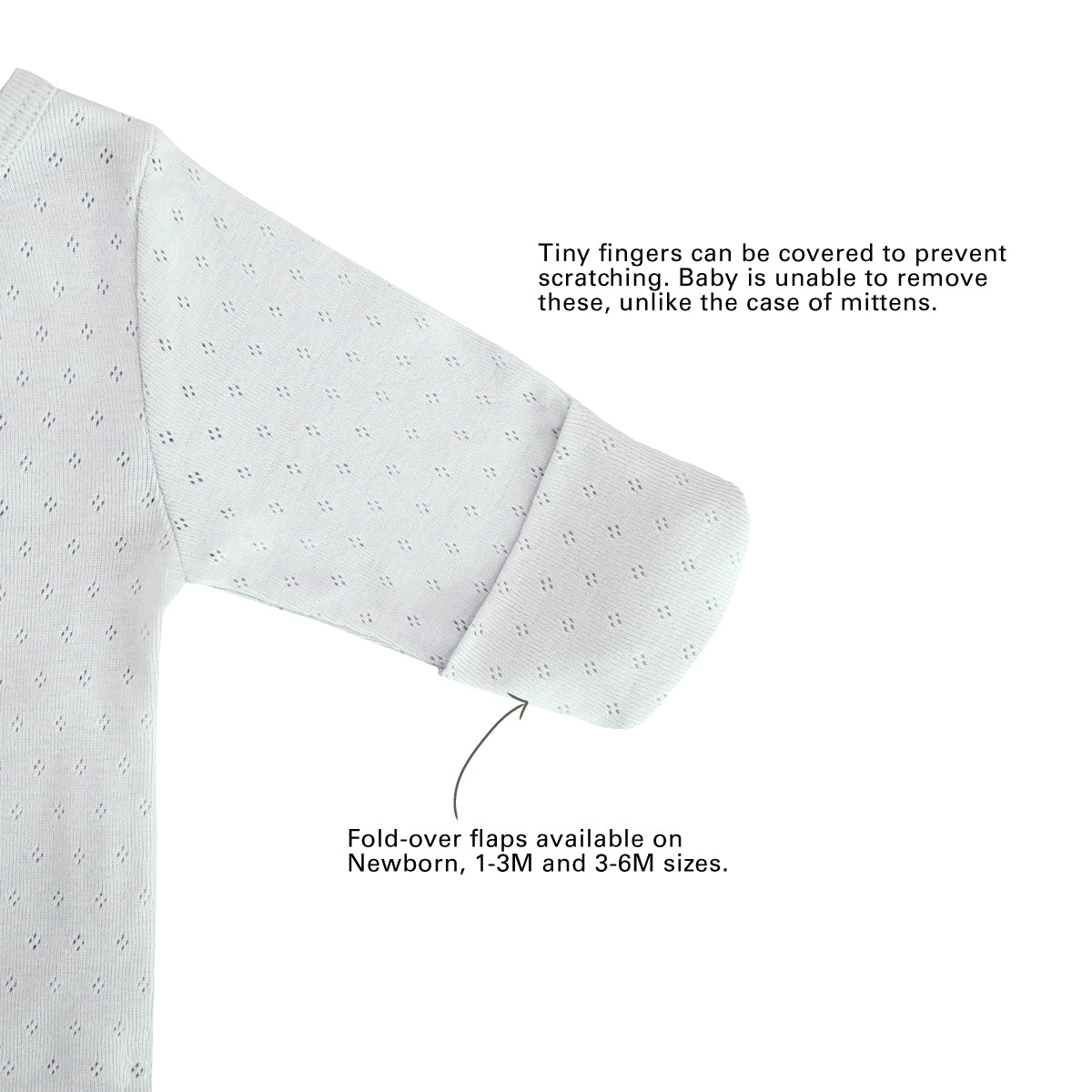 Organic Baby Long Sleeve Kimono Sleepsuit in Grey by Le Petit Society — image 7