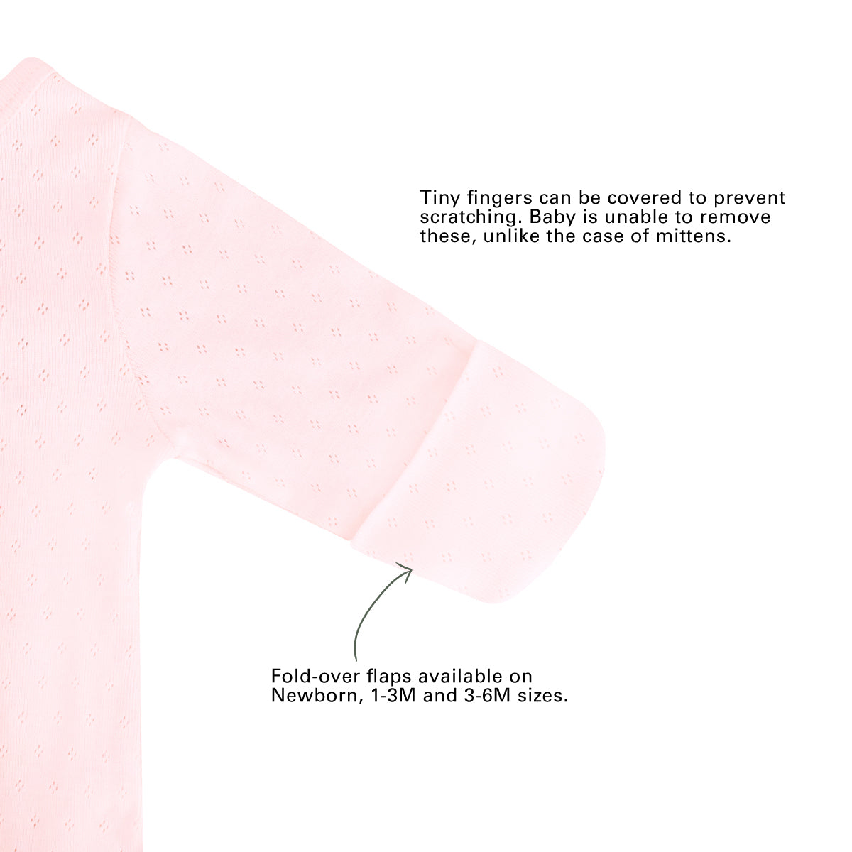 Baby Organic Long Sleeve Kimono Romper in Pink by Le Petit Society — image 5