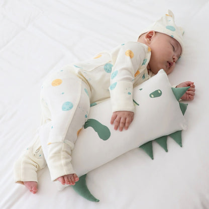 Baby Organic Zip Sleepsuit with Foldable Mittens & Footies in Planets by Le Petit Society
