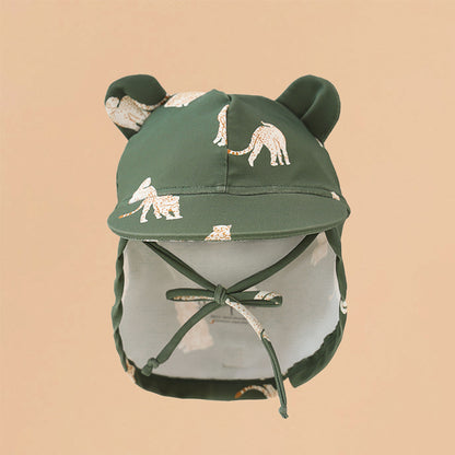 Baby Sunhat in Leopard Print by Le Petit Society — image 3