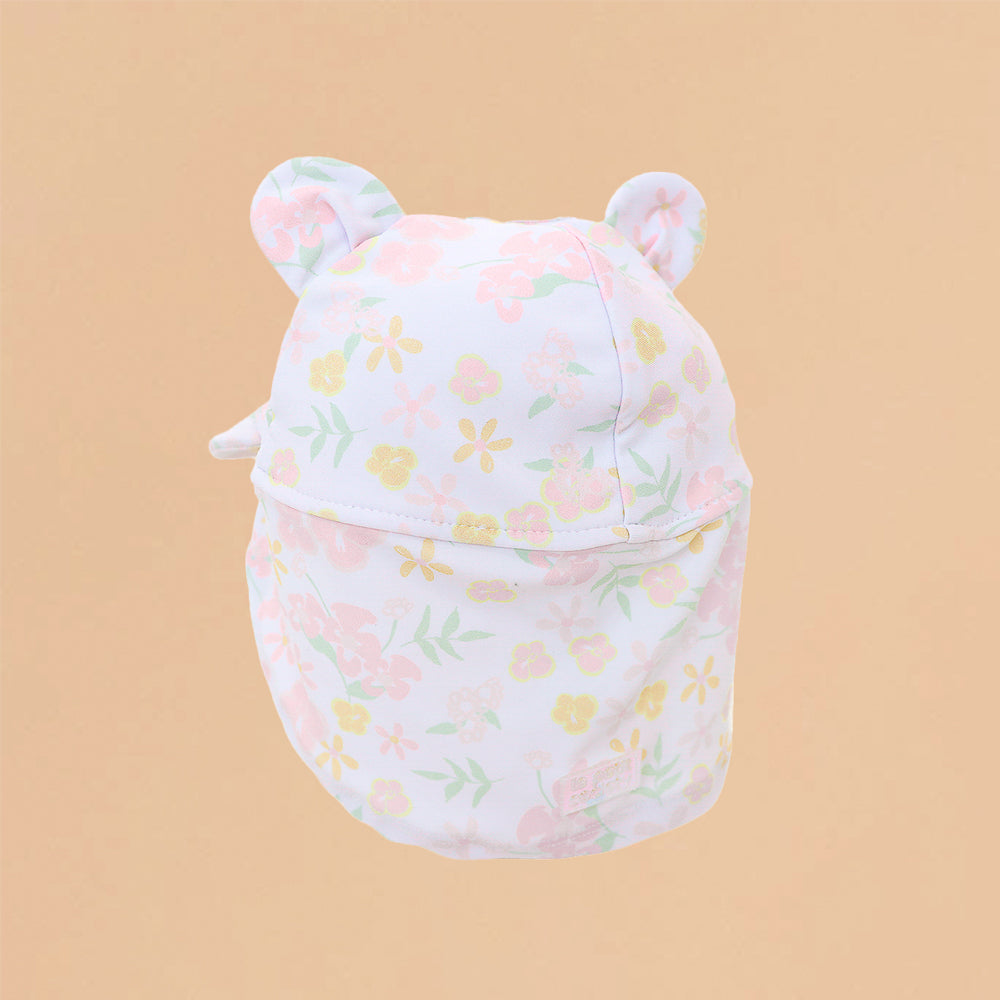 Baby Sunhat in Pastel Floral Print by Le Petit Society — image 2