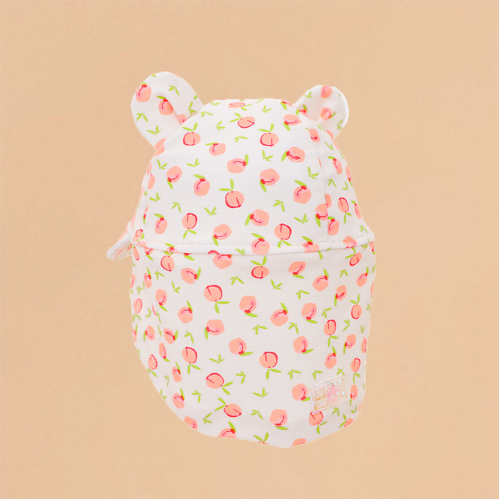 Baby Sunhat in Peach Print by Le Petit Society — image 2