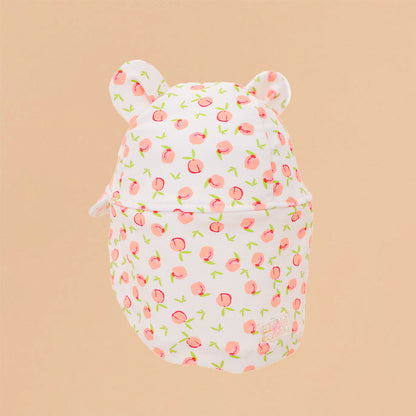 Baby Sunhat in Peach Print by Le Petit Society — image 2