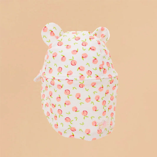 Baby Sunhat in Peach Print by Le Petit Society — image 2