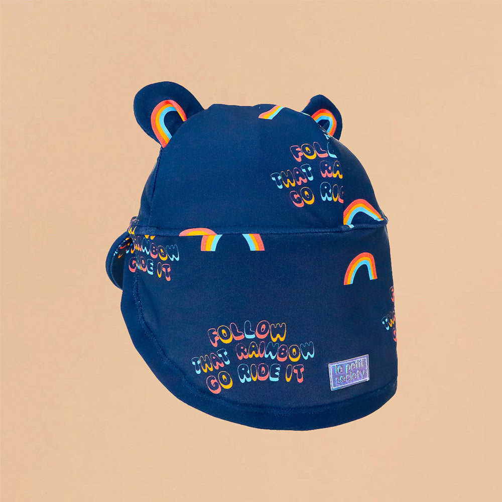 Baby Sunhat in Rainbow Print by Le Petit Society — image 3