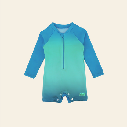 Baby Swimsuit in Blue Gradient by Le Petit Society — image 8