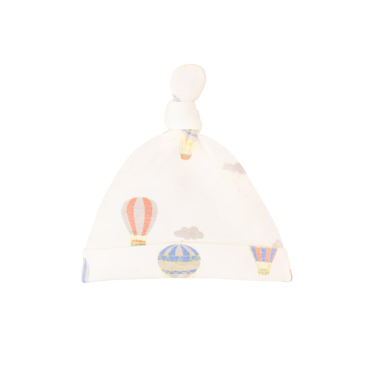 Baby Organic Knotted Hat in Hot Air Balloon Print by Le Petit Society — image 3
