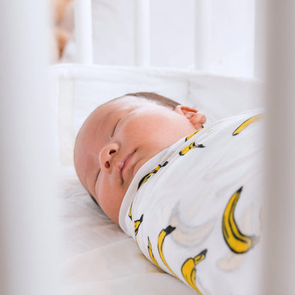 Baby Organic Swaddle in Banana by Le Petit Society — image 5