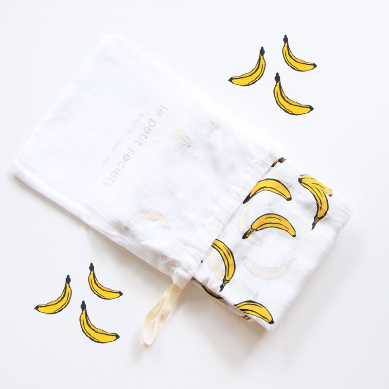Baby Organic Swaddle in Banana by Le Petit Society