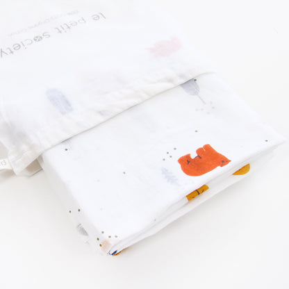 Baby Organic Swaddle in Bear by Le Petit Society — image 4