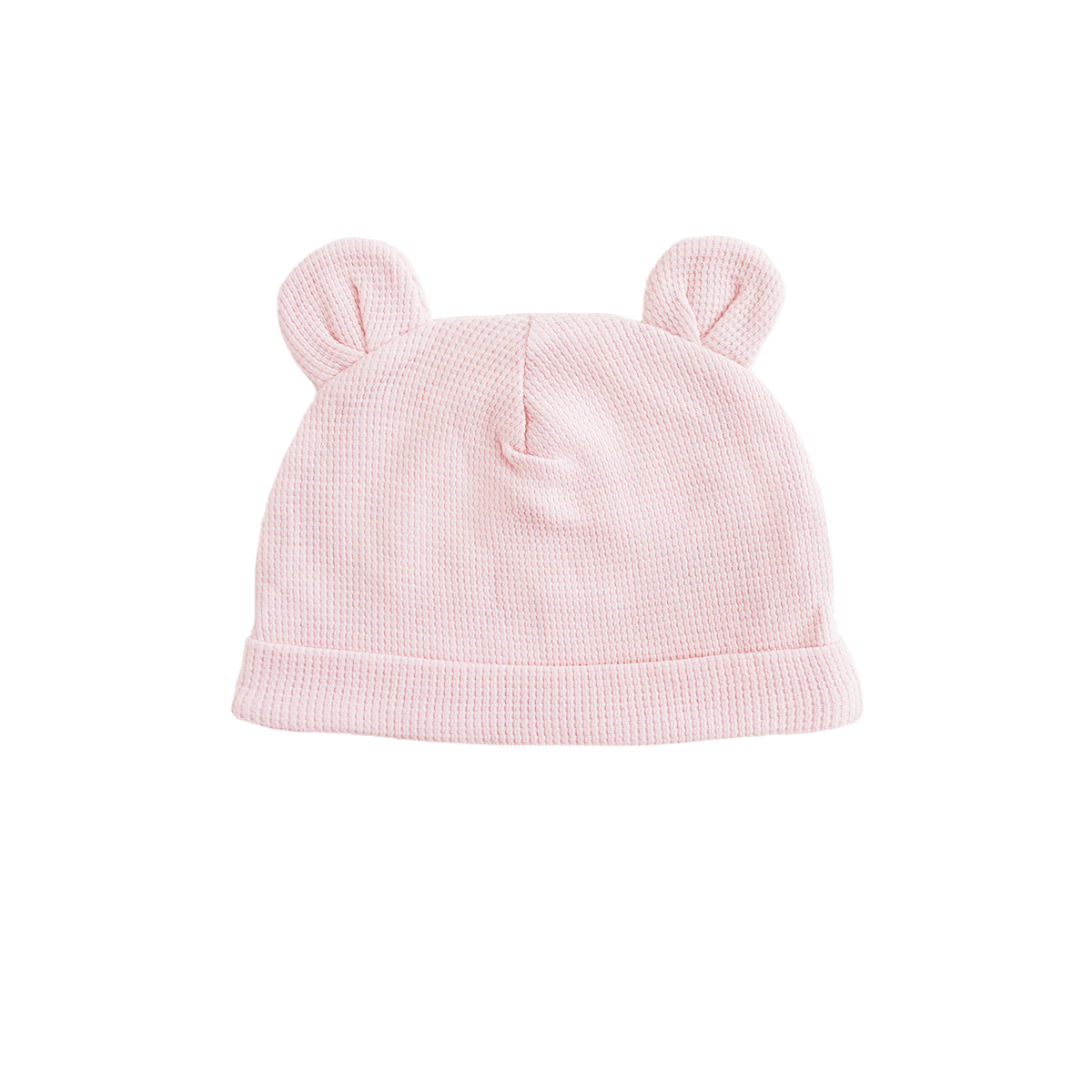 Baby Organic Bear Hat in Pink-NB by Le Petit Society