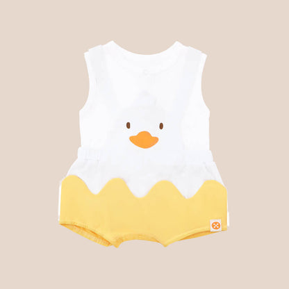 Baby Animal Romper in Duck by Le Petit Society — image 10