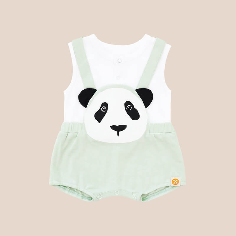 Baby Animal Romper in Panda by Le Petit Society — image 3