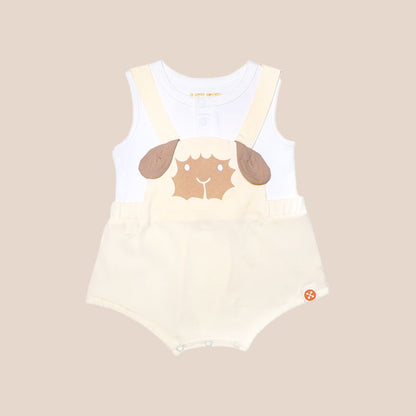 Baby Animal Romper in Sheep by Le Petit Society — image 4