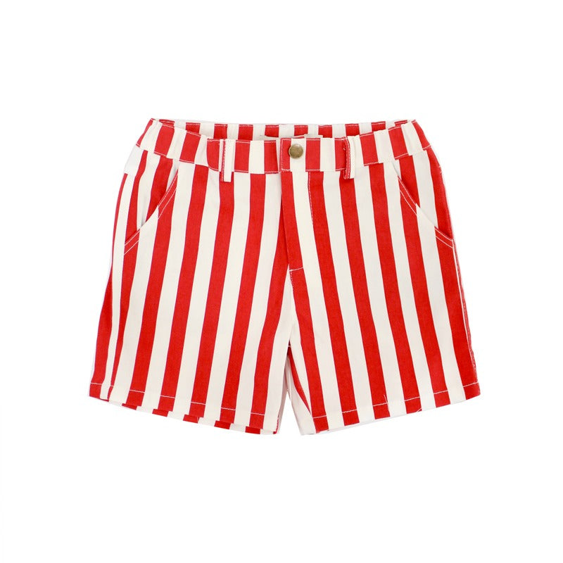 Le Petit Society x Sheila in Bermuda Shorts with Adjustable Waistband - Red Stripes — image 14