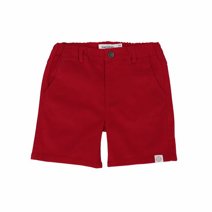 Bermuda Shorts with Adjustable Waistband in Crimson by Le Petit Society — image 10