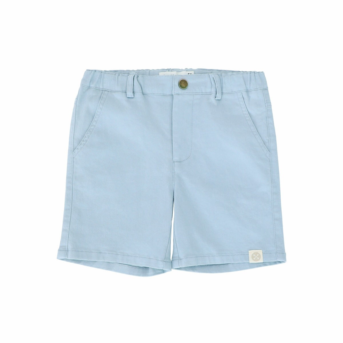 Bermuda Shorts with Adjustable Waistband in Dusty Blue by Le Petit Society — image 7