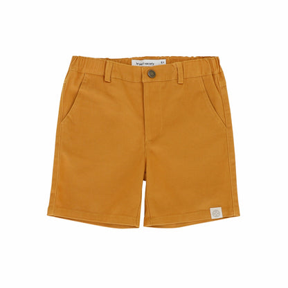 Bermuda Shorts with Adjustable Waistband in Golden Brown by Le Petit Society — image 5
