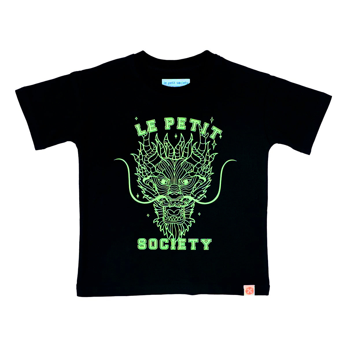 Dragon Streetwear - Kids Tee in Black Dragon by Le Petit Society