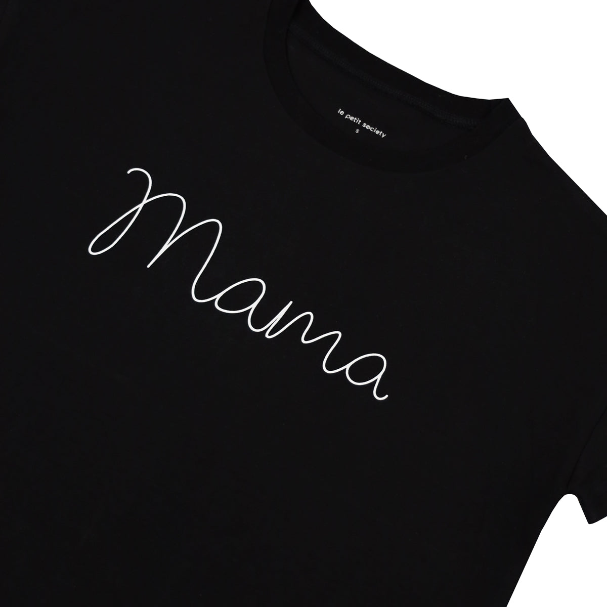 Family Tees - Mama Tee in Black by Le Petit Society — image 4