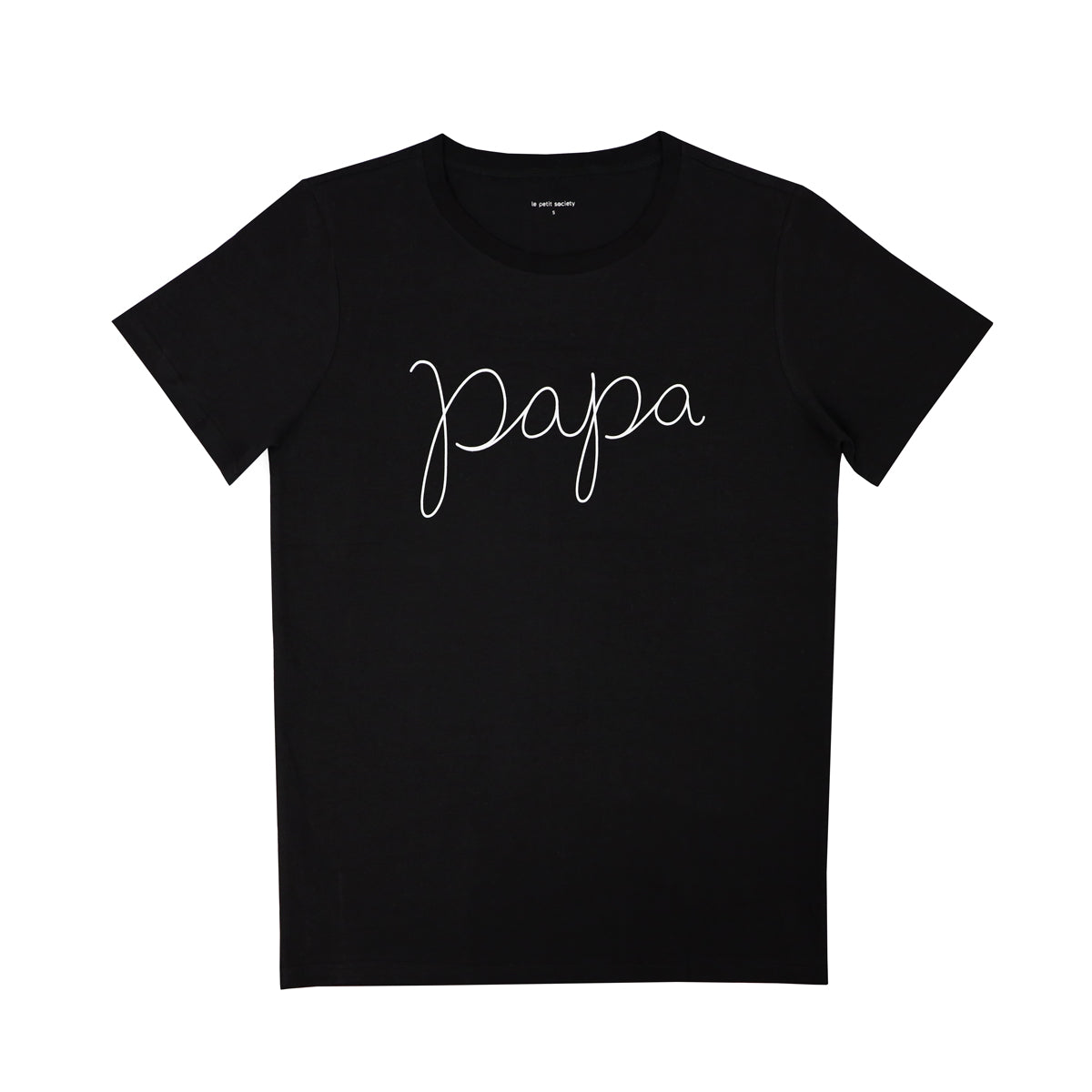 Family Tees - Papa Tee in Black by Le Petit Society — image 2