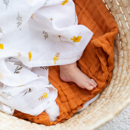 Keepsake Baby Blanket in Caramel (Personalisable) by Le Petit Society