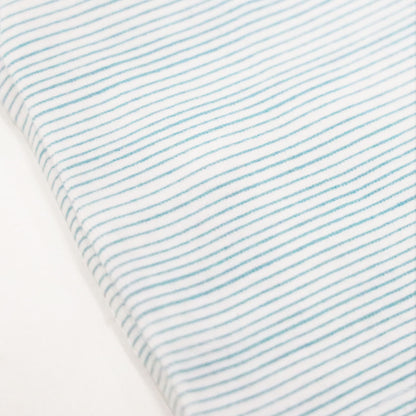 Baby Organic Leggings in Blue Stripes by Le Petit Society — image 4