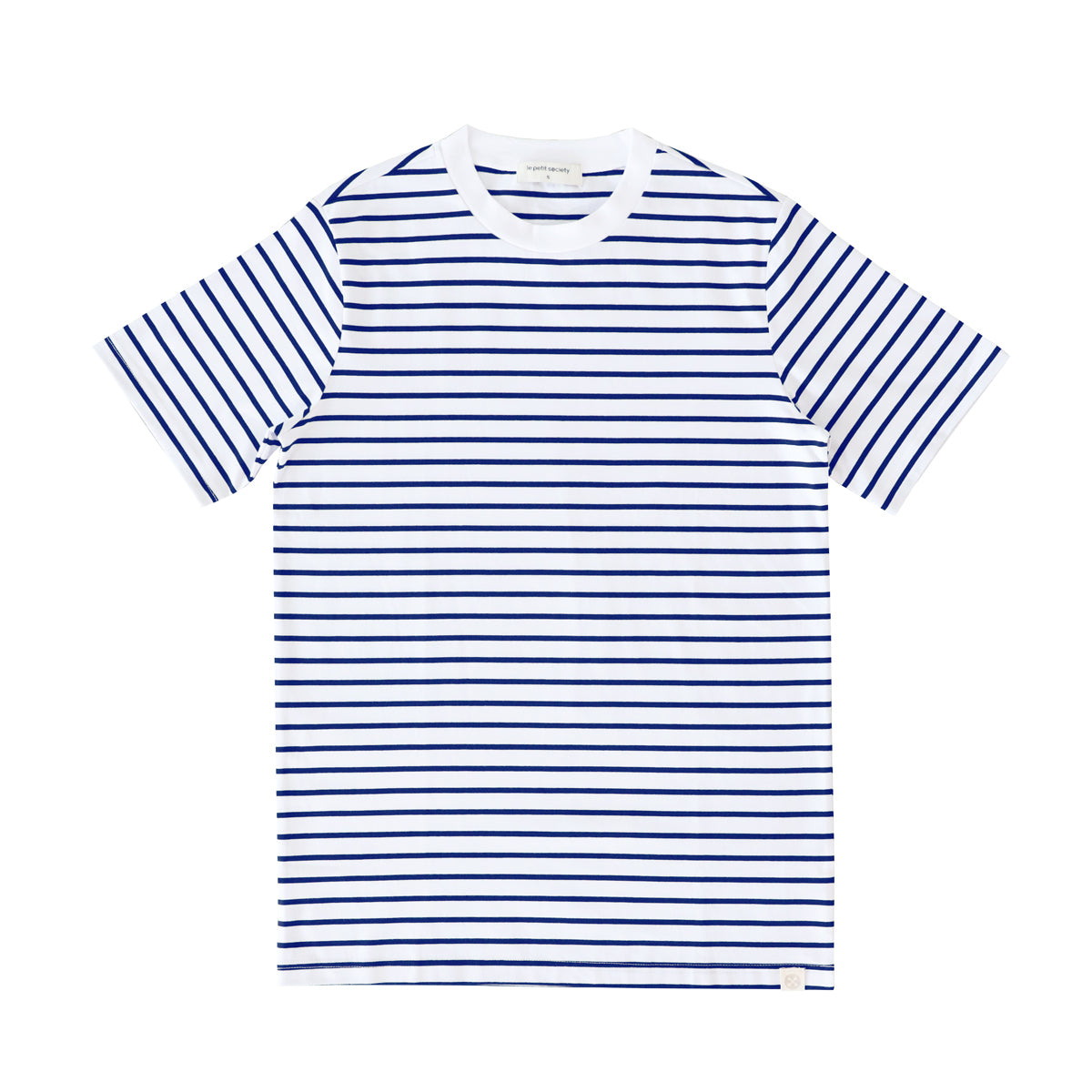 Family Tees - Personalisable Adult Striped Tee in Navy (Unisex) by Le Petit Society — image 11