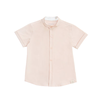 Botanic Series - Boys Plain Shirt in Champagne by Le Petit Society — image 5
