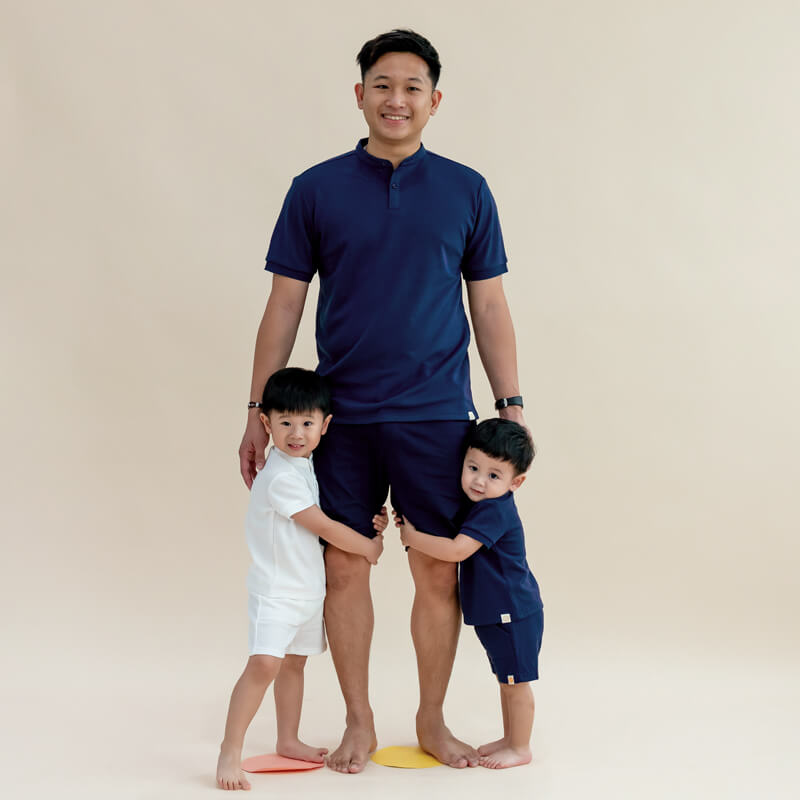 Polo Series - Boys Polo Shirt in Navy by Le Petit Society — image 7