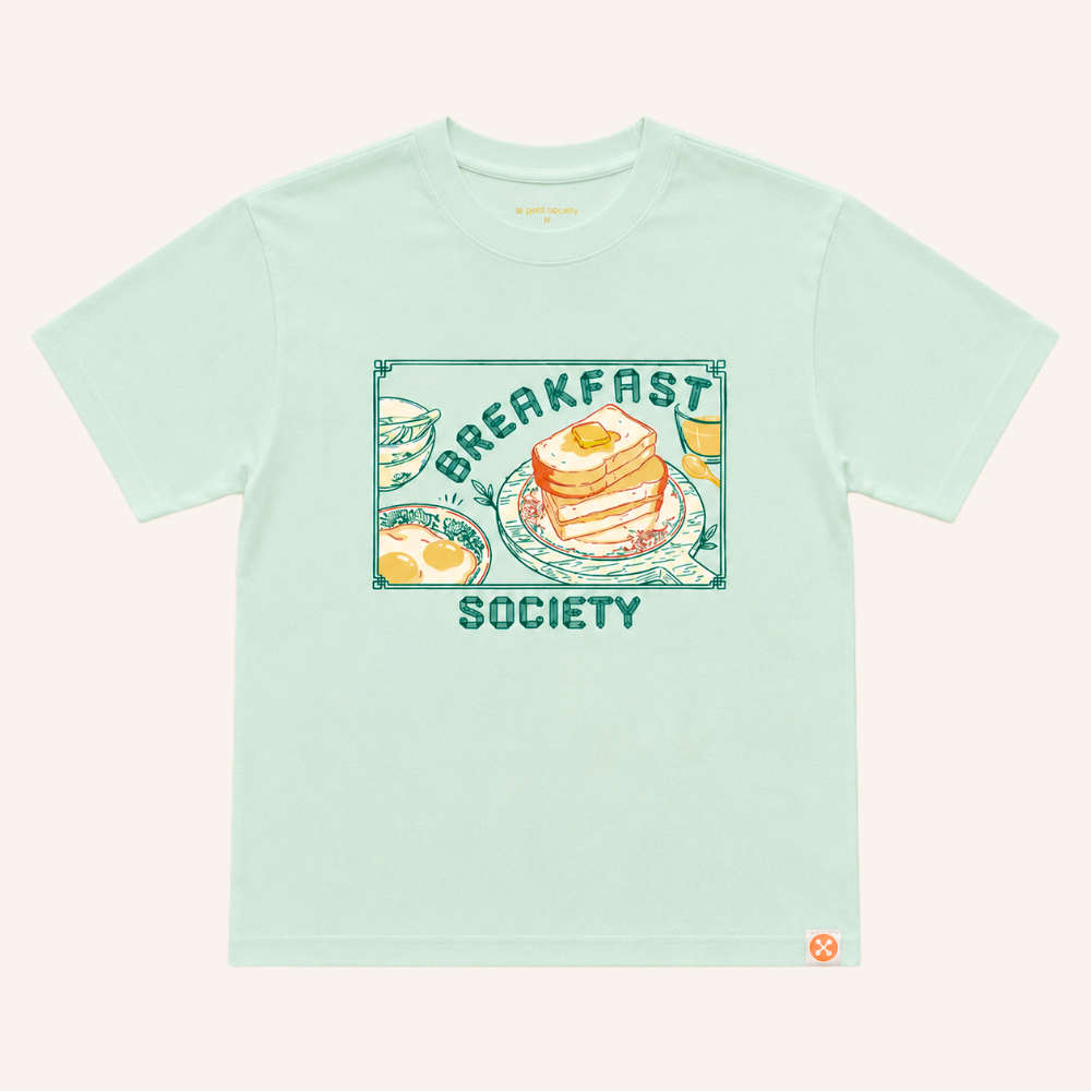 A Singapore Series - Breakfast Society Adult Tee in Mint by Le Petit Society — image 8