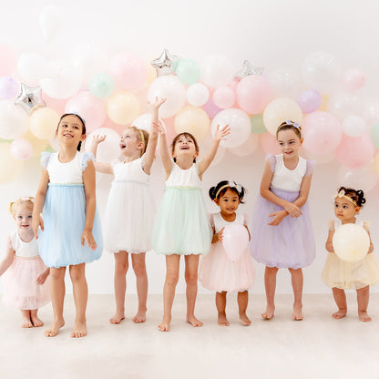 Flower Girl Series - Bubble Dress in Lilac by Le Petit Society — image 5