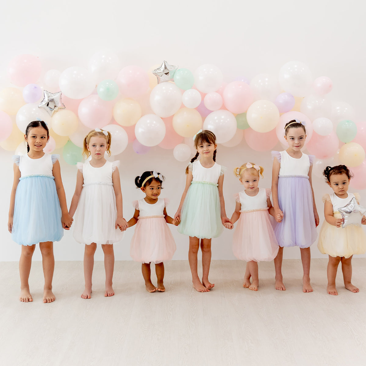 Flower Girl Series - Bubble Dress in Soft Pink by Le Petit Society — image 5