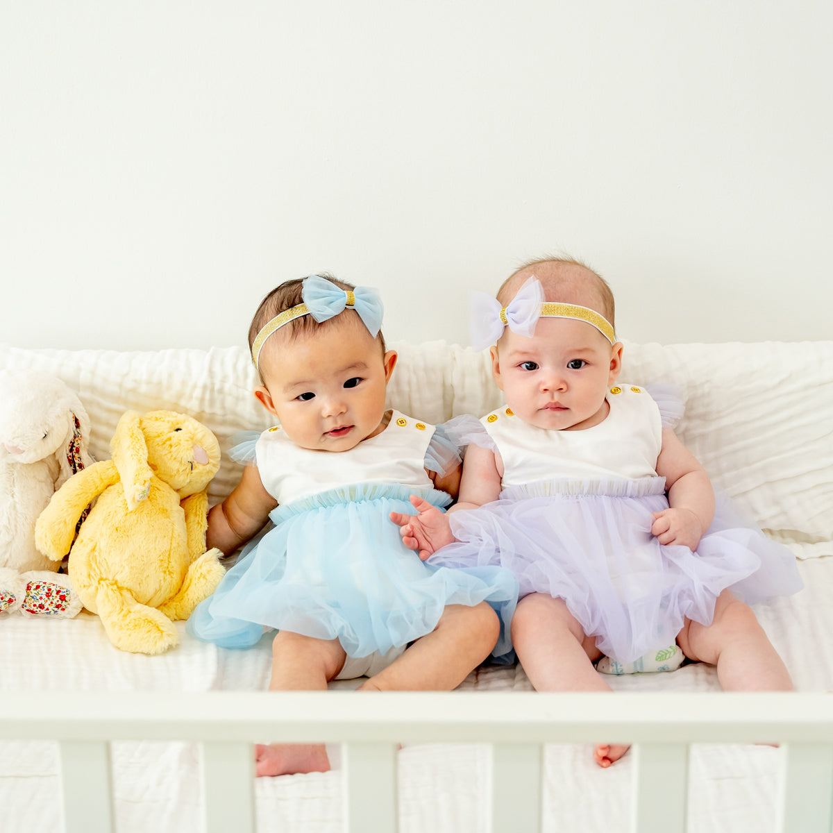Flower Girl Series - Baby Bubble Dress in Blue by Le Petit Society