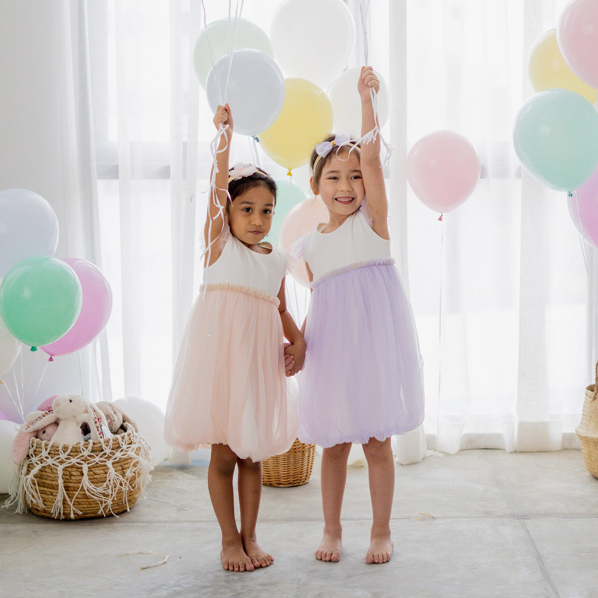 Flower Girl Series - Bubble Dress in Lilac by Le Petit Society — image 4