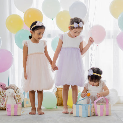 Flower Girl Series - Bubble Dress in Lilac by Le Petit Society — image 7