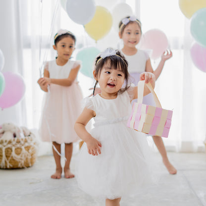 Flower Girl Series - Bubble Dress in White by Le Petit Society — image 9