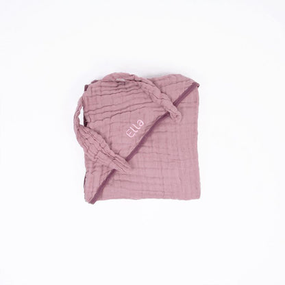 Bath Cape - Bunny in Dusty Pink (Personalisable) by Le Petit Society — image 4