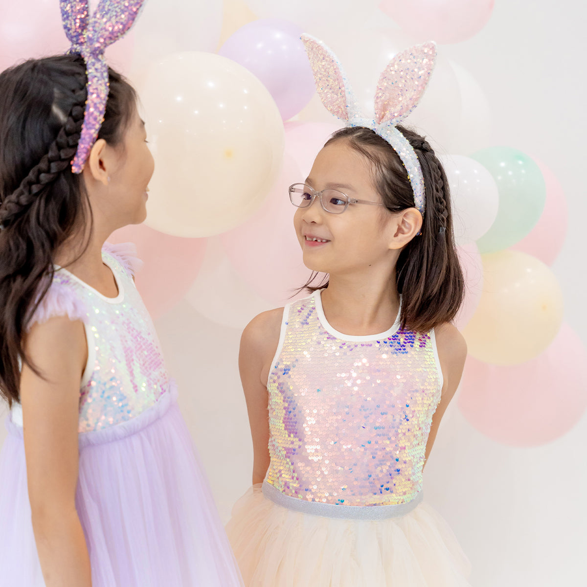 Flower Girl Series - Sequin Tutu Dress in Ivory by Le Petit Society — image 5